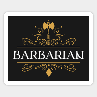 Barbarians Barbarian Warrior Tabletop RPG Gaming Sticker